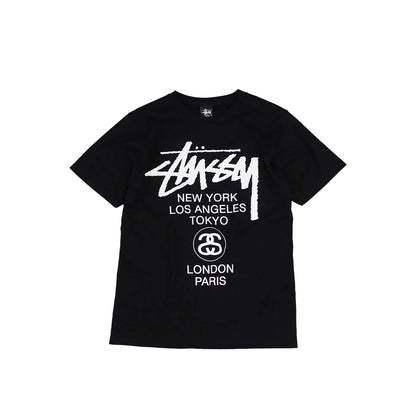 Stussy World Tour T Shirt Black