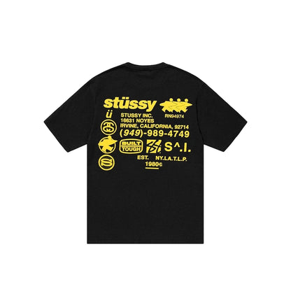 Stussy Pigment Dyed DNA Tee 'Black'