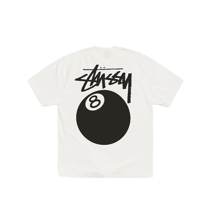 STUSSY 8 BALL PIG DYED TEE WHITE