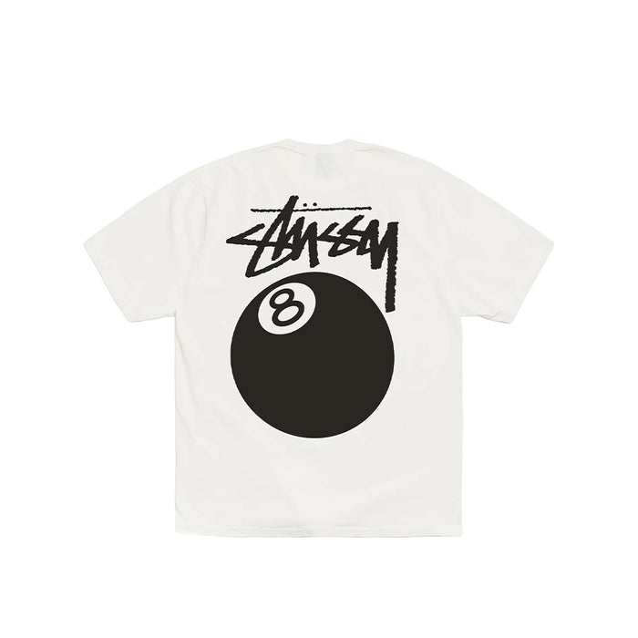 STUSSY 8 BALL PIG DYED TEE WHITE