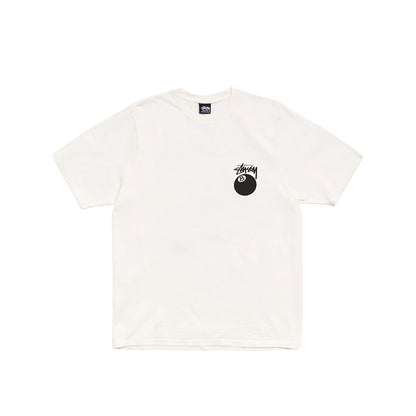 STUSSY 8 BALL PIG DYED TEE WHITE