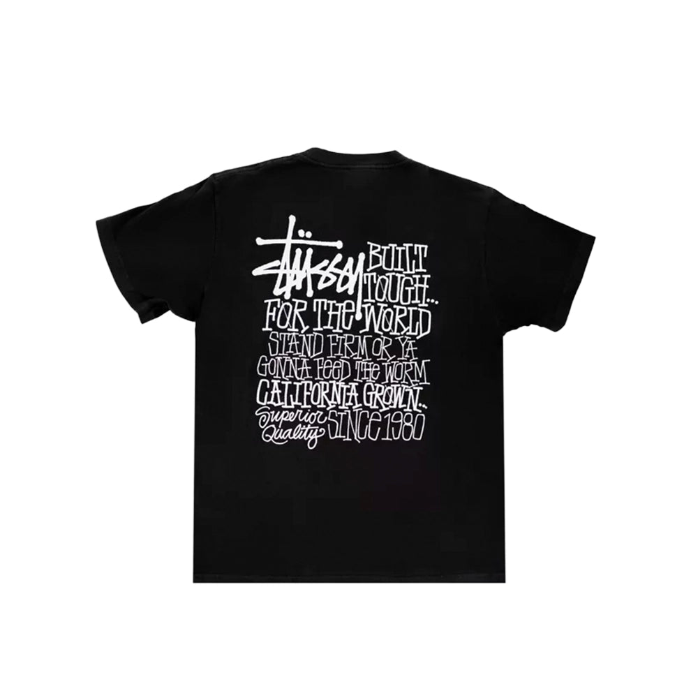 STUSSY CALIFORNIA GROWN TEE BLACK