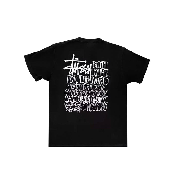 STUSSY CALIFORNIA GROWN TEE BLACK
