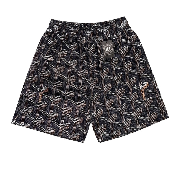 OBS SHORTS BLACK AND ORANGE