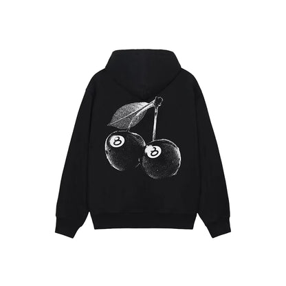 STUSSY CHERRIES HOODIE BLACK