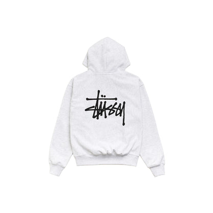 STUSSY BASIC HOODIE ASH HEATHER