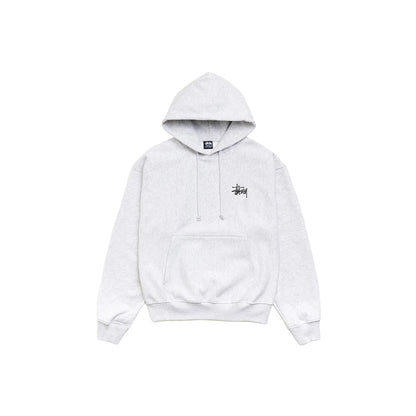 STUSSY BASIC HOODIE ASH HEATHER