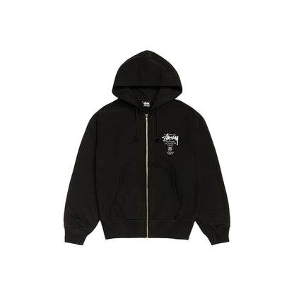STUSSY WORLD TOUR HOODIE BLACK