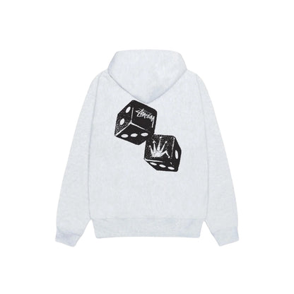 STUSSY SHAKERS HOODIE ASH HEATHE