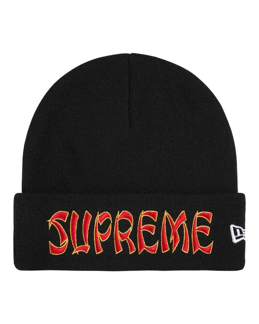 Supreme New Era Action Beanie Black