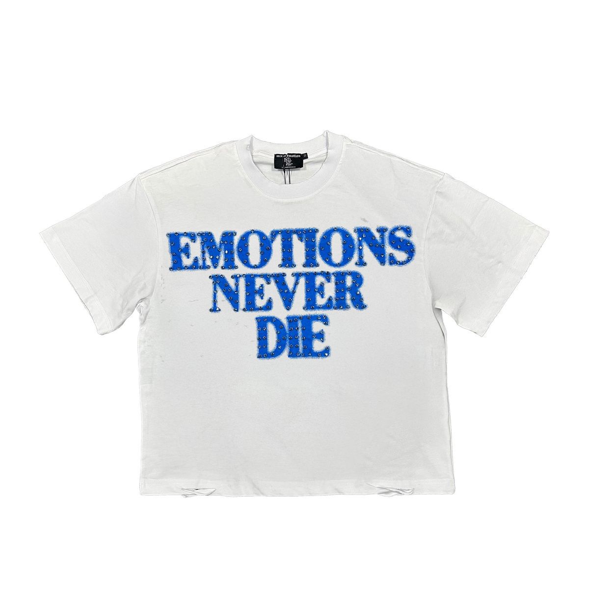 EMOTION NEVER DIE BLUE TEE