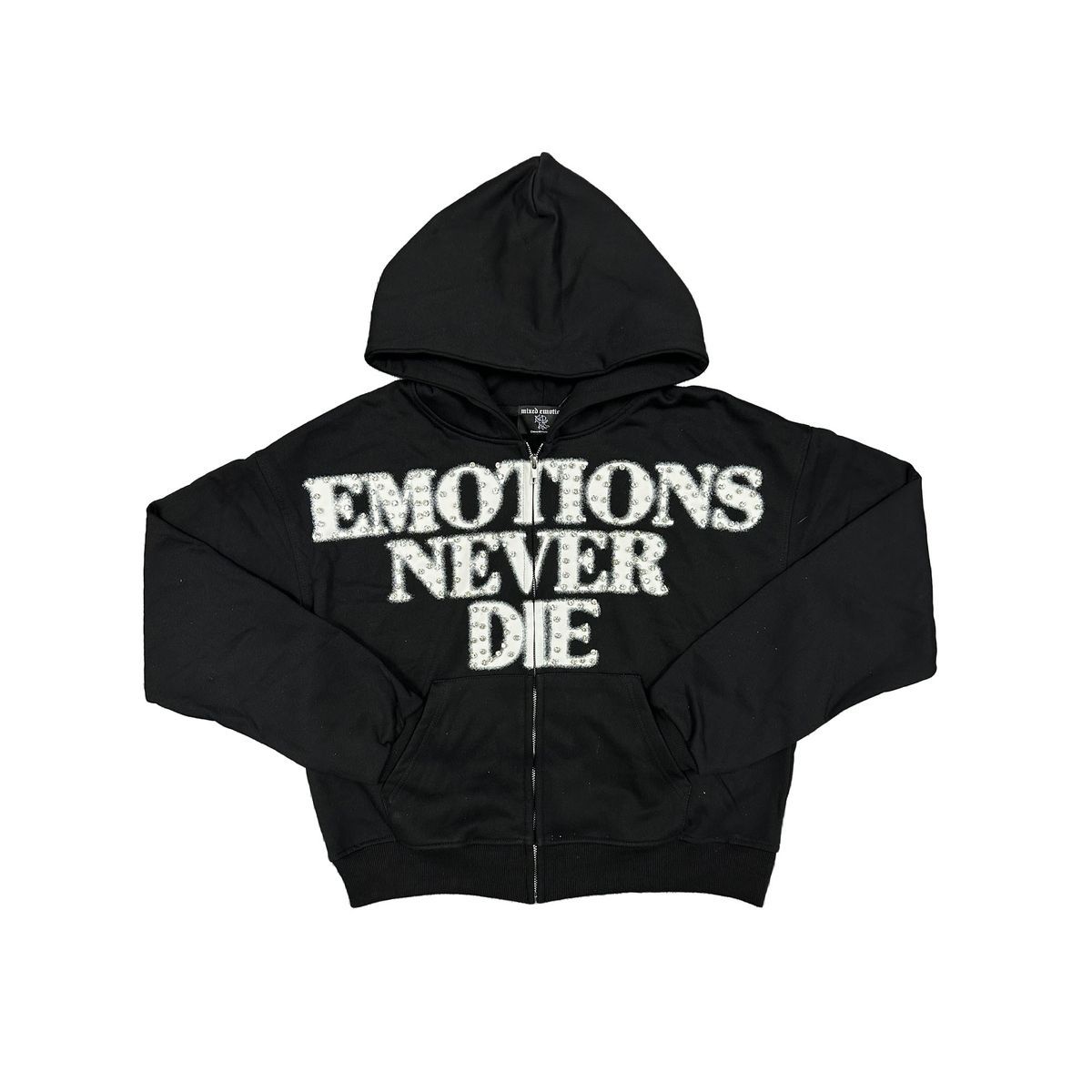EMOTION NEVER DIE BLACK HOODIE