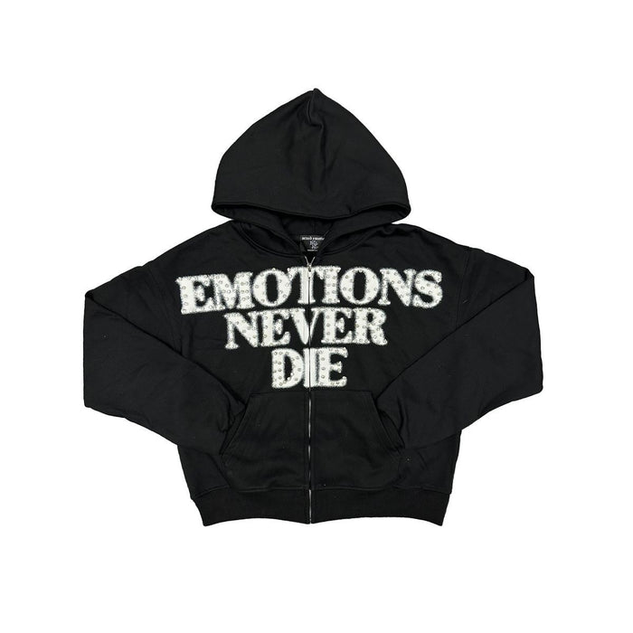 EMOTION NEVER DIE BLACK HOODIE