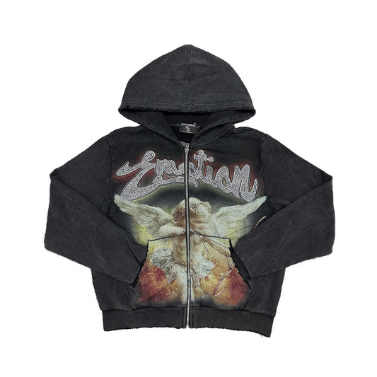 MIXED EMOTION BLACK ANGEL HOODIE