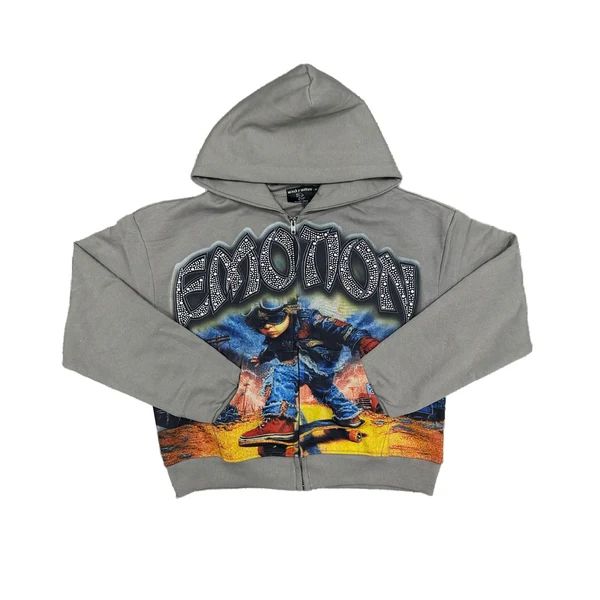 MIXED EMOTION LAST RIDE GREY HOODIE
