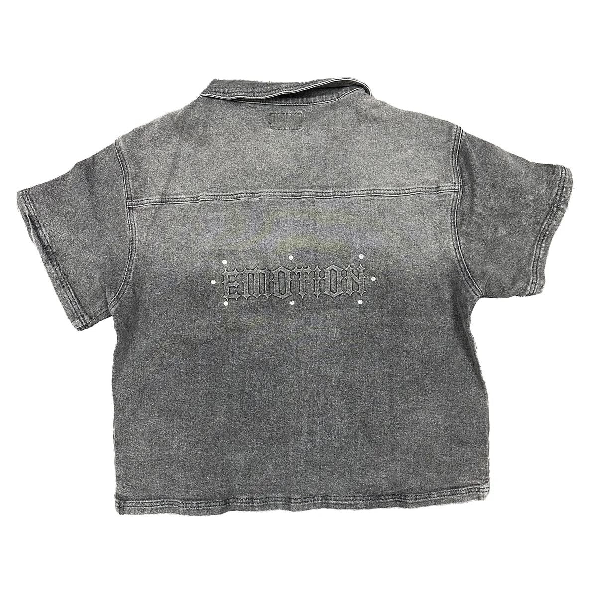 mixed emotion ‘Paisley’ Denim Grey Shirt