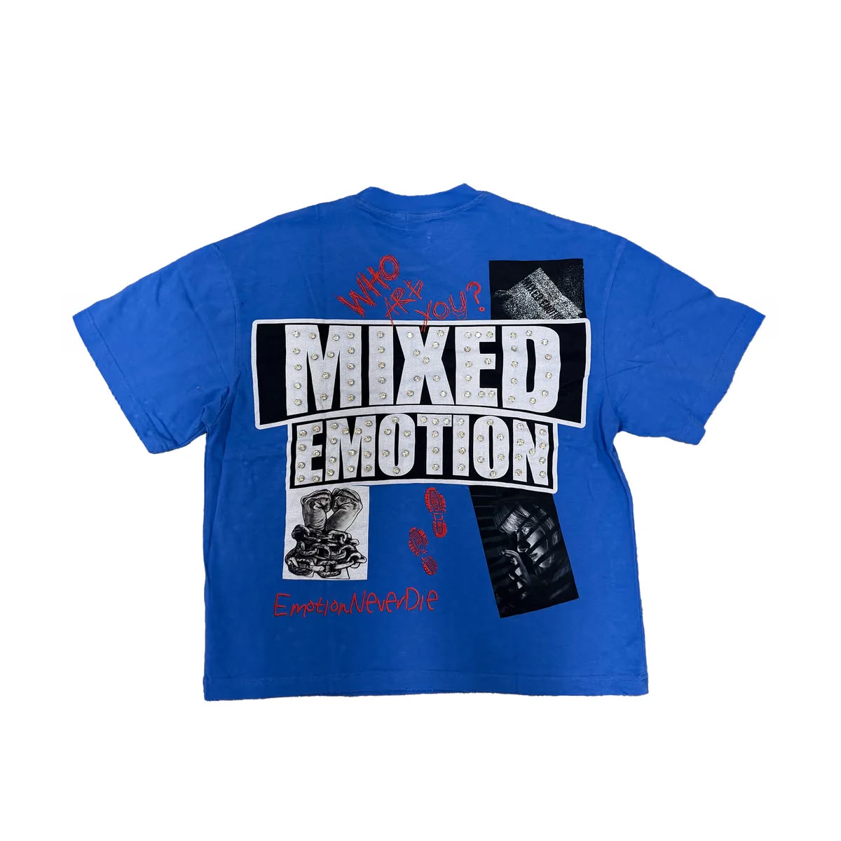 mixed emotion Blue “Lost Identity” Tee