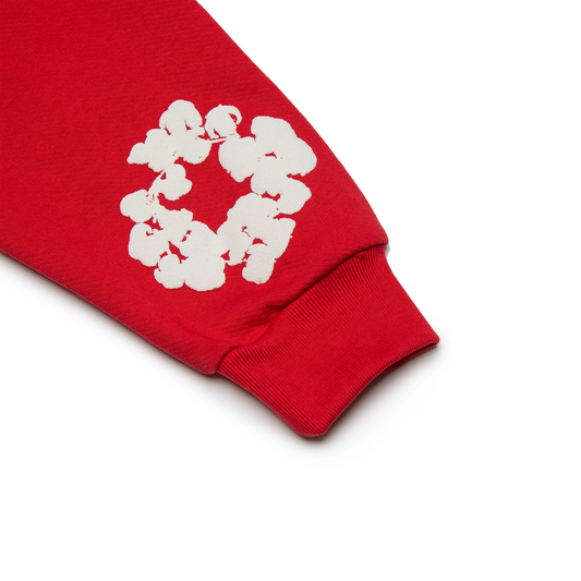 Denim Tears The Cotton Wreath Red Hoodie